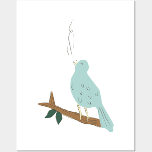 Minimal Bird Design Posters and Art